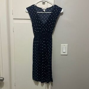 Elegant Black Polka Dot Dress